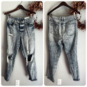 Pistola Womens High Rise Destructed Jean Denim Size 29 Acid Wash Cotton Blend